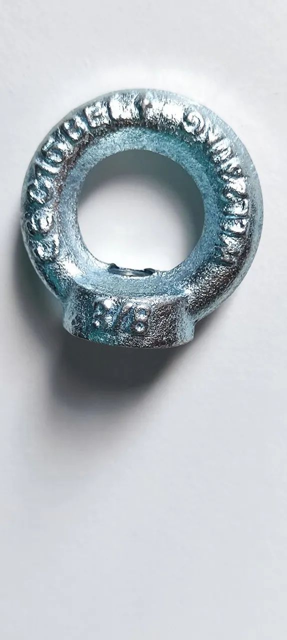 Kit 30 Porca Olhal de Aço Galvanizado 3/8" 230kg