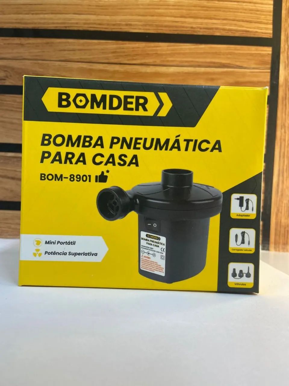 Bomba de Ar para Infláveis - Bomba de Ar Portátil - Foto 4