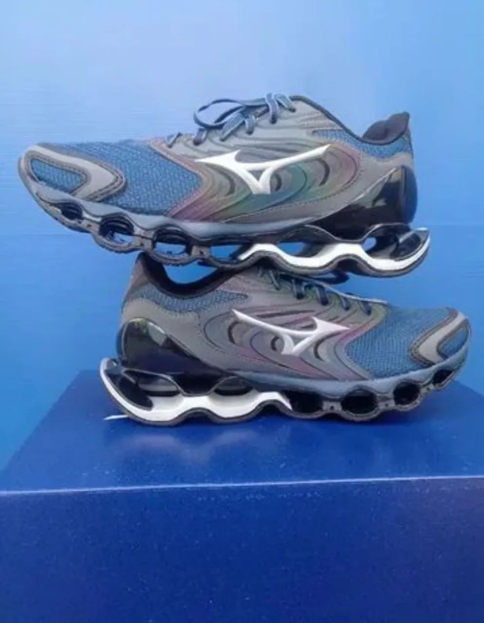 Tênis Mizuno Wave Prophecy 12 s-Azul - Foto 3