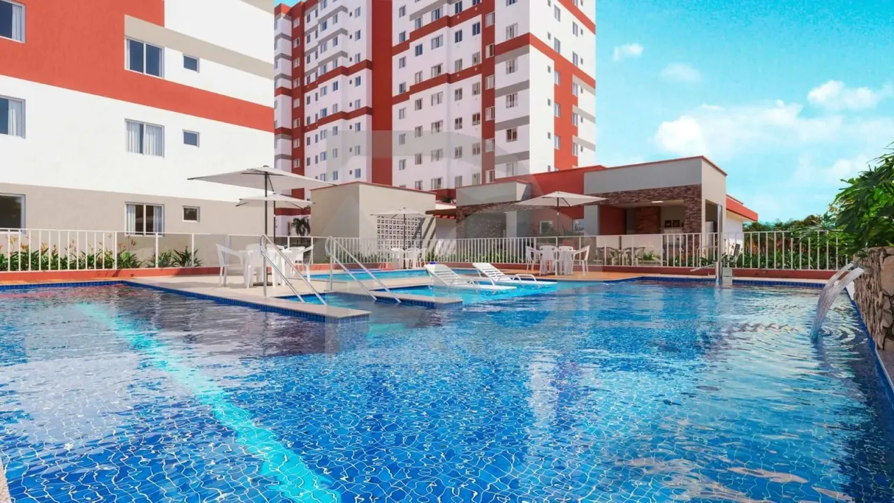 Apê na Planta no Pérolas do Mar com 2 Quartos e Lazer Completo