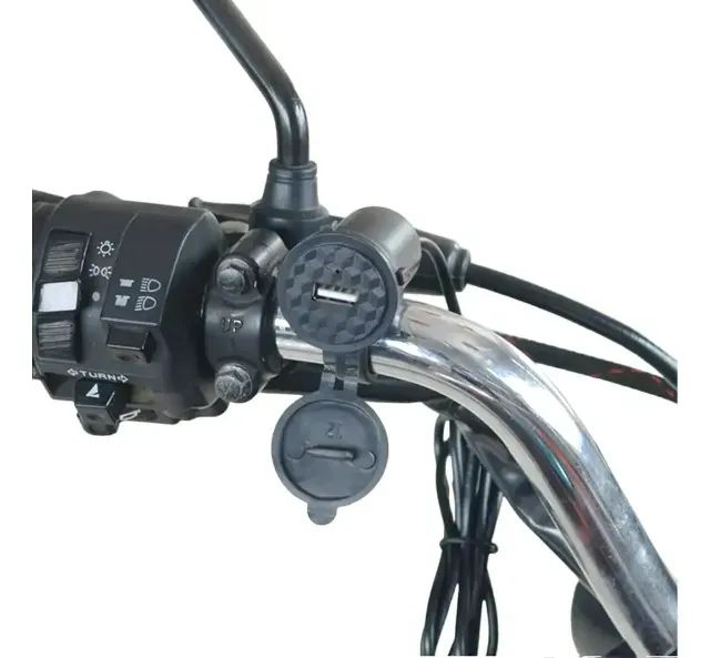 Carregador Usb Celular De Moto Universal - Novo - Foto 2