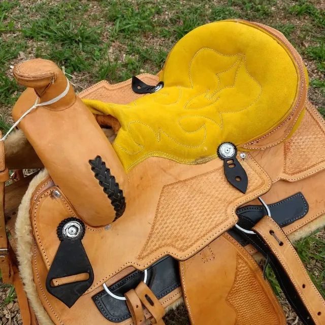 Sela Americana Prova de Laço VF Natural - Foto 3