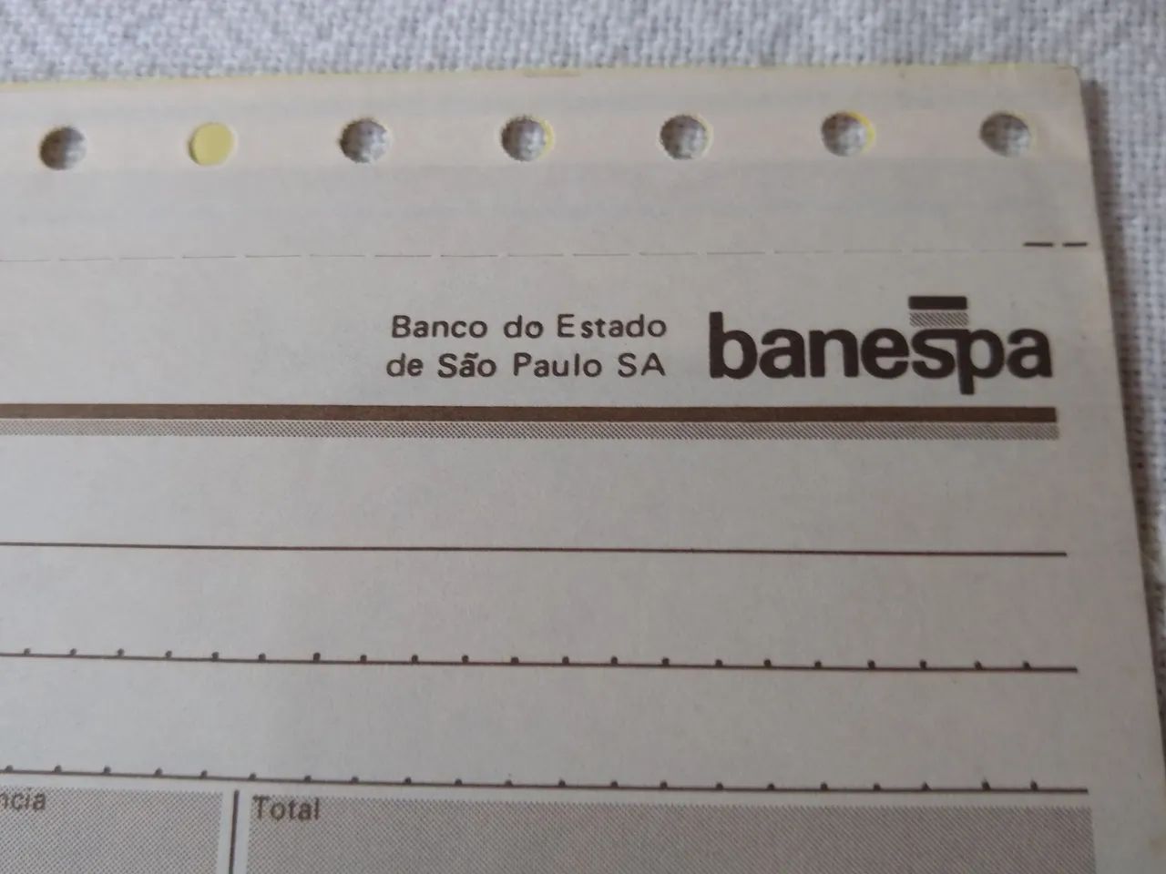 Banco Banespa  comprovante de depósito