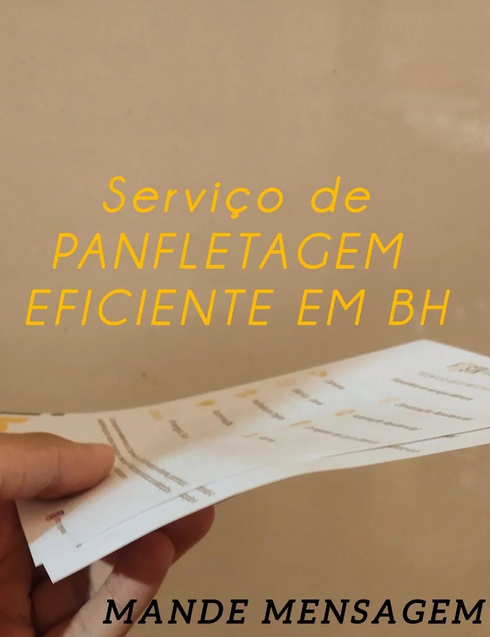 Panfletagem eficiente em BH, Divulgação para a sua empresa!
