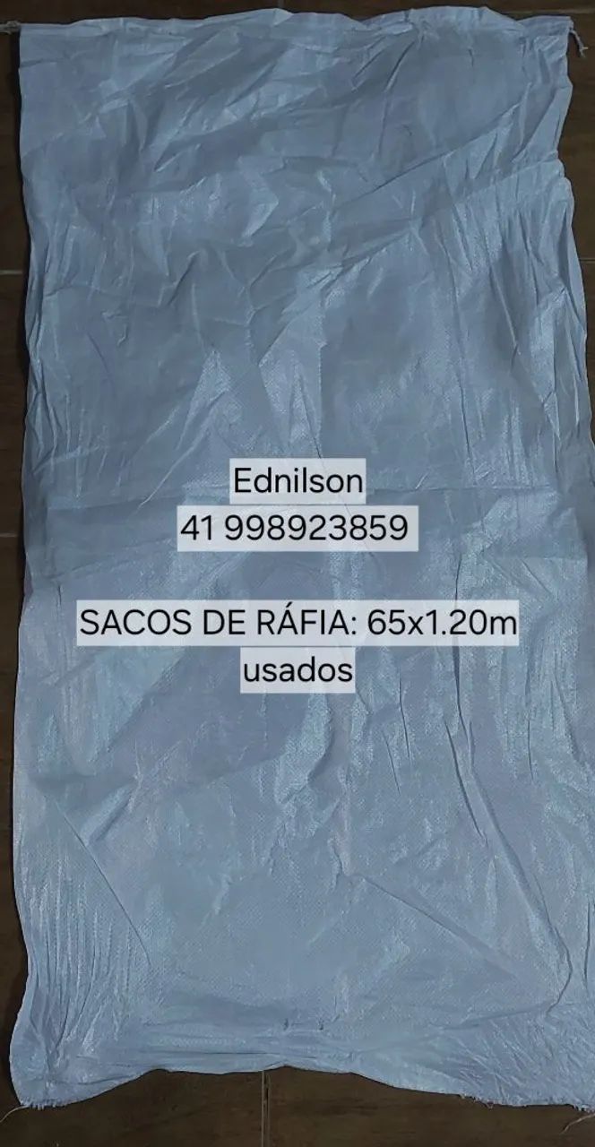 Sacos de ráfia usados 65x120cm - Foto 3