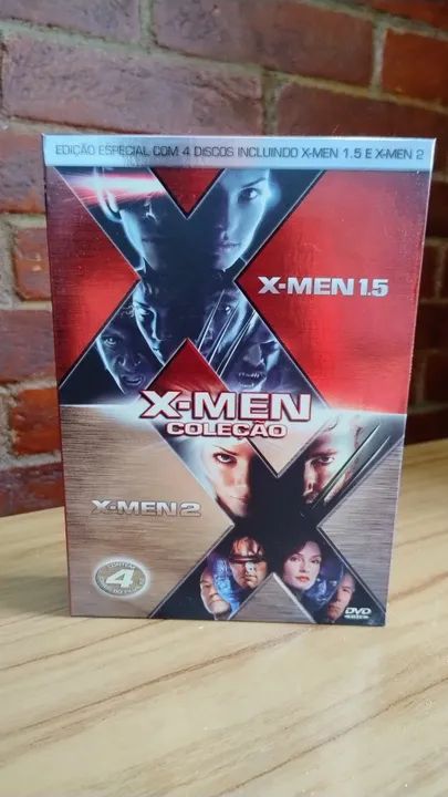 Box Dvds X-Men 1,5 e 2 e mais DVDs O Confronto Final e Geração X
