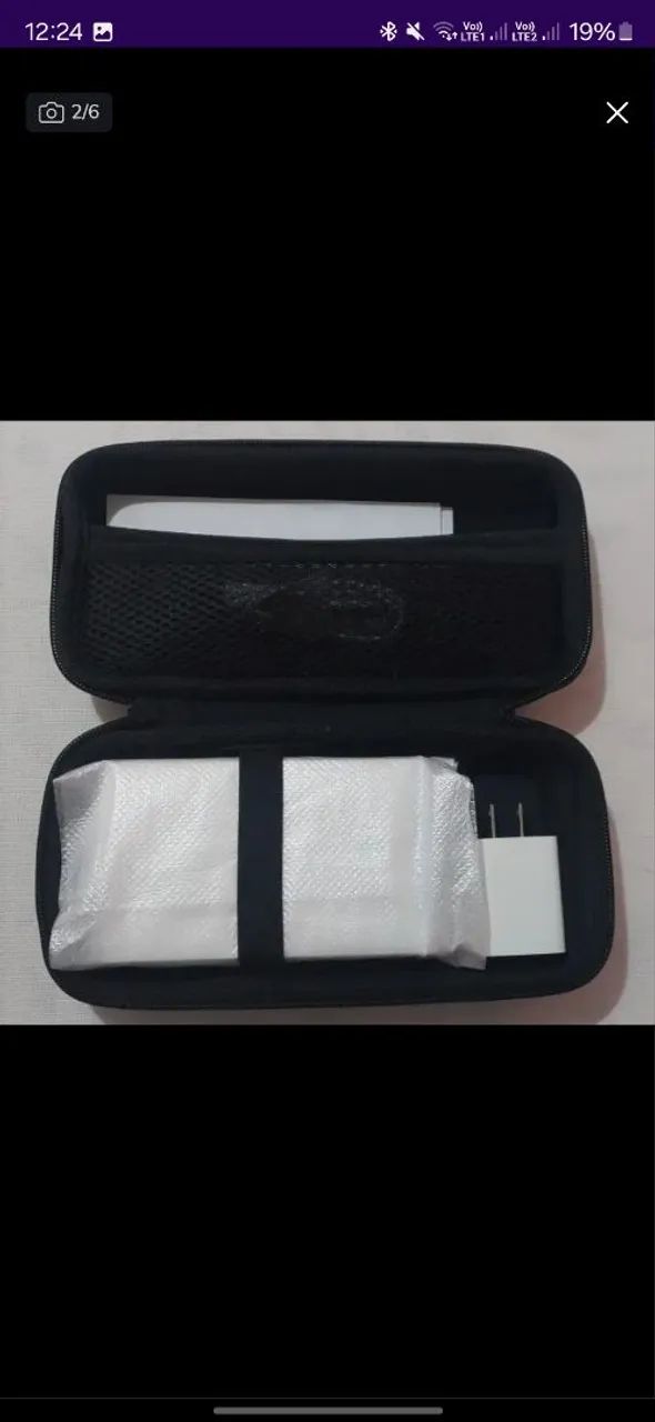 Mini Projetor Laser Portátil funciona com power bank - Foto 4