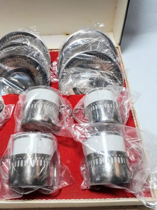 Antigo conjunto de xícara Bel Prata - Foto 6