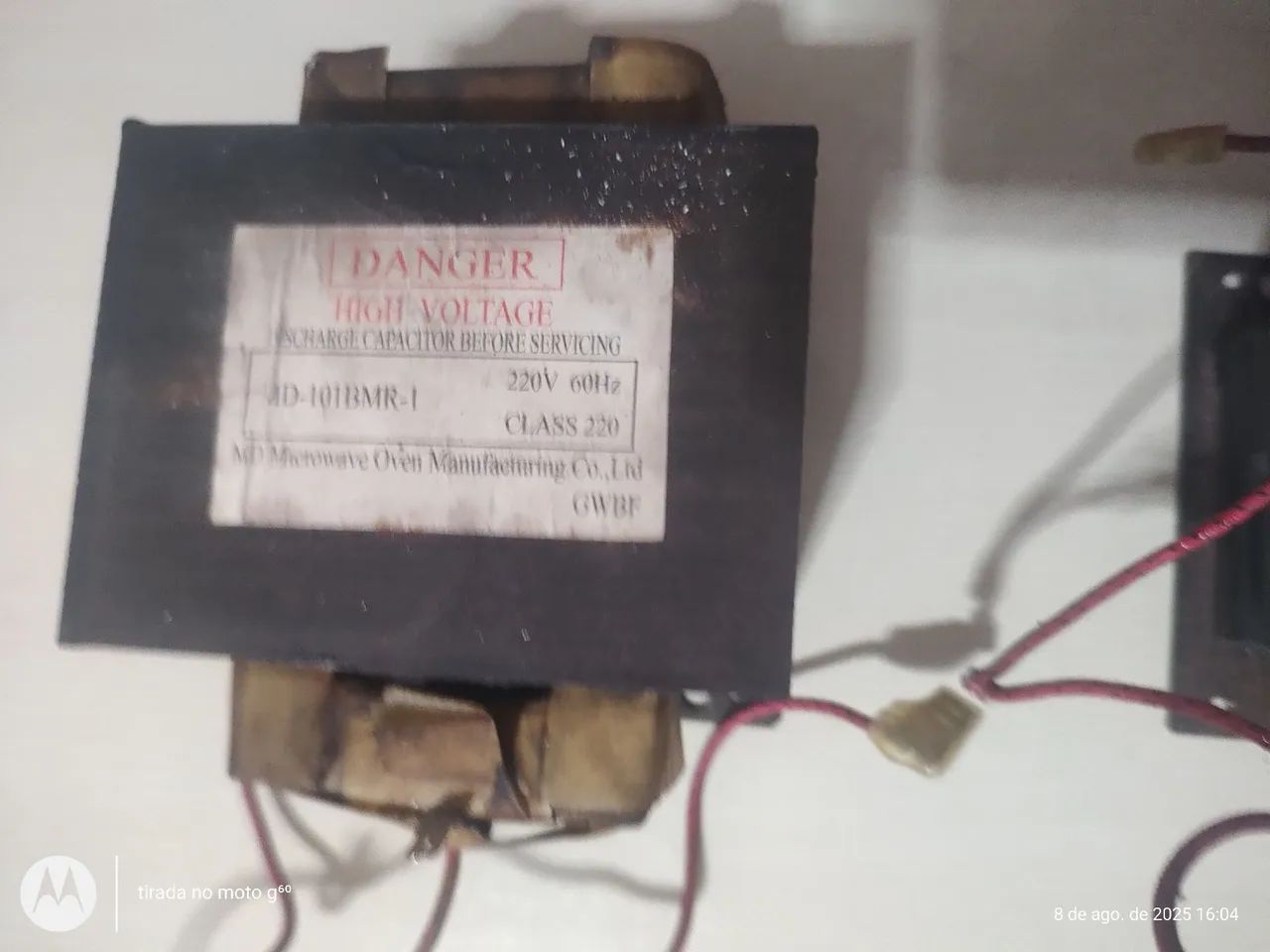  TRANSFORMADOR DE MICRO ONDAS 