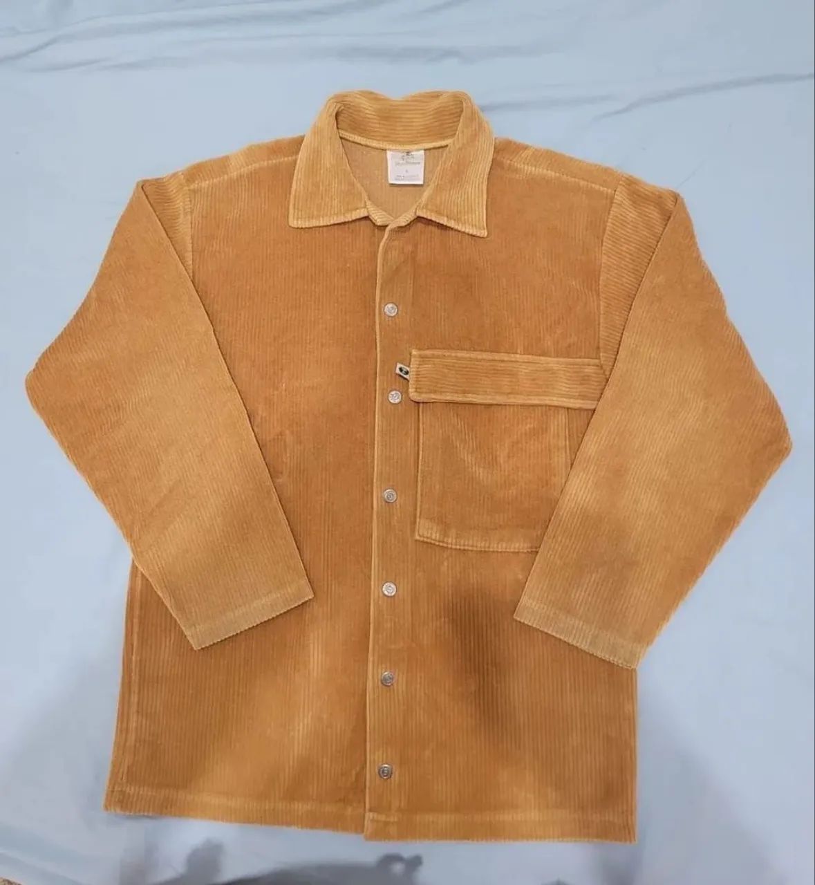 Jaqueta de Veludo Cotelê Laranja