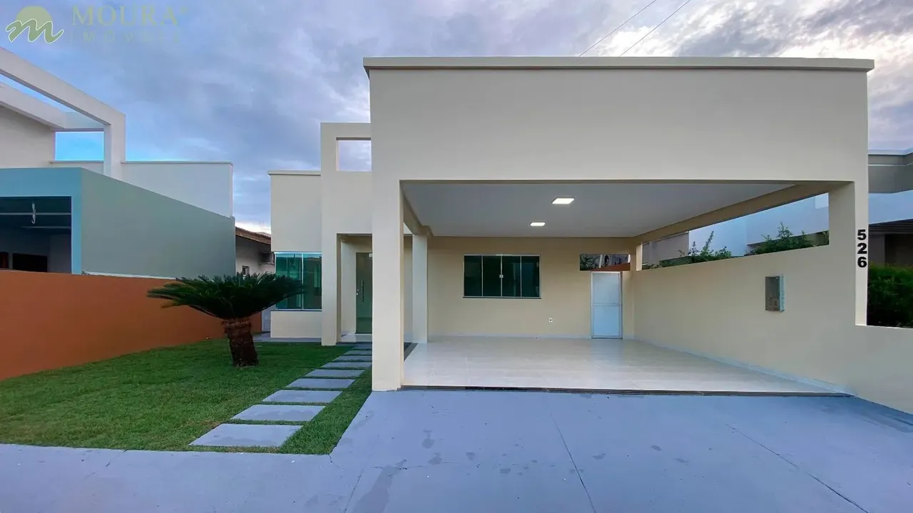Linda Casa em Condomínio Fechado com Espaço Gourmet e 3 Dormitorios - Macapá/AP