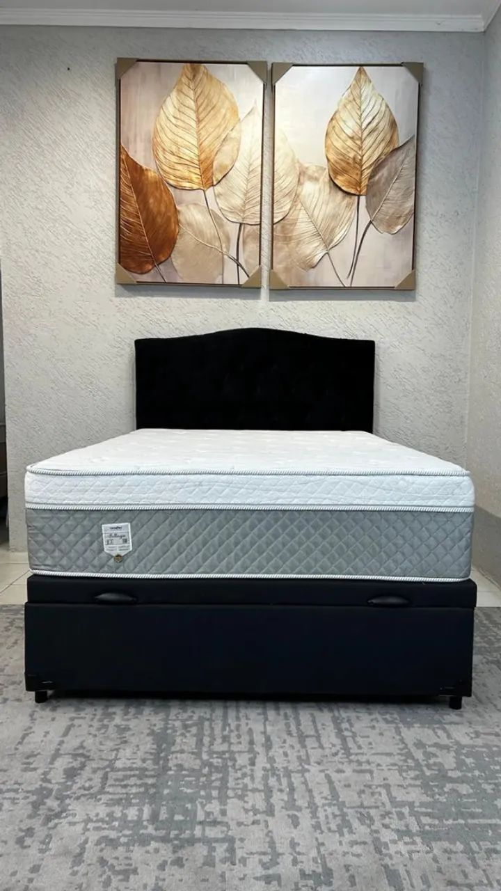 Conjunto: Colchão Casal Bellagio + Base Box Baú