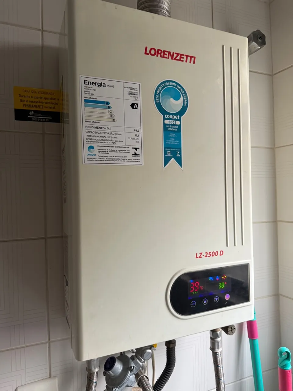 Aquecedor Lorenzetti LZ-2500 D