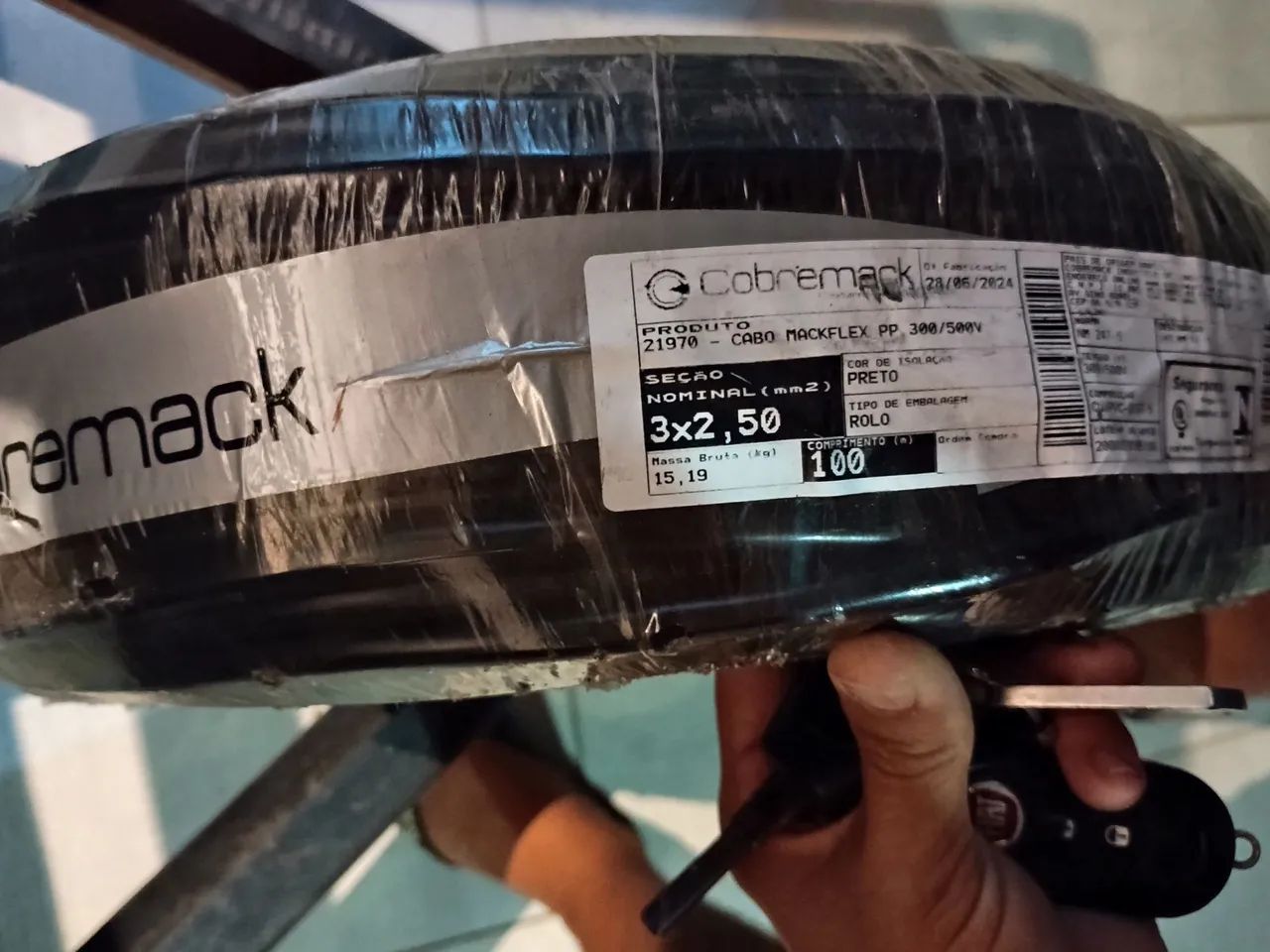 Cabo PP 3x2.5mm