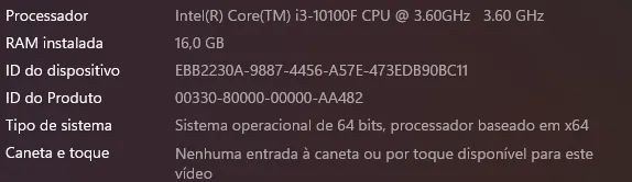 Computador Gamer i3 10 Geração 16GB GTX 1650 Super