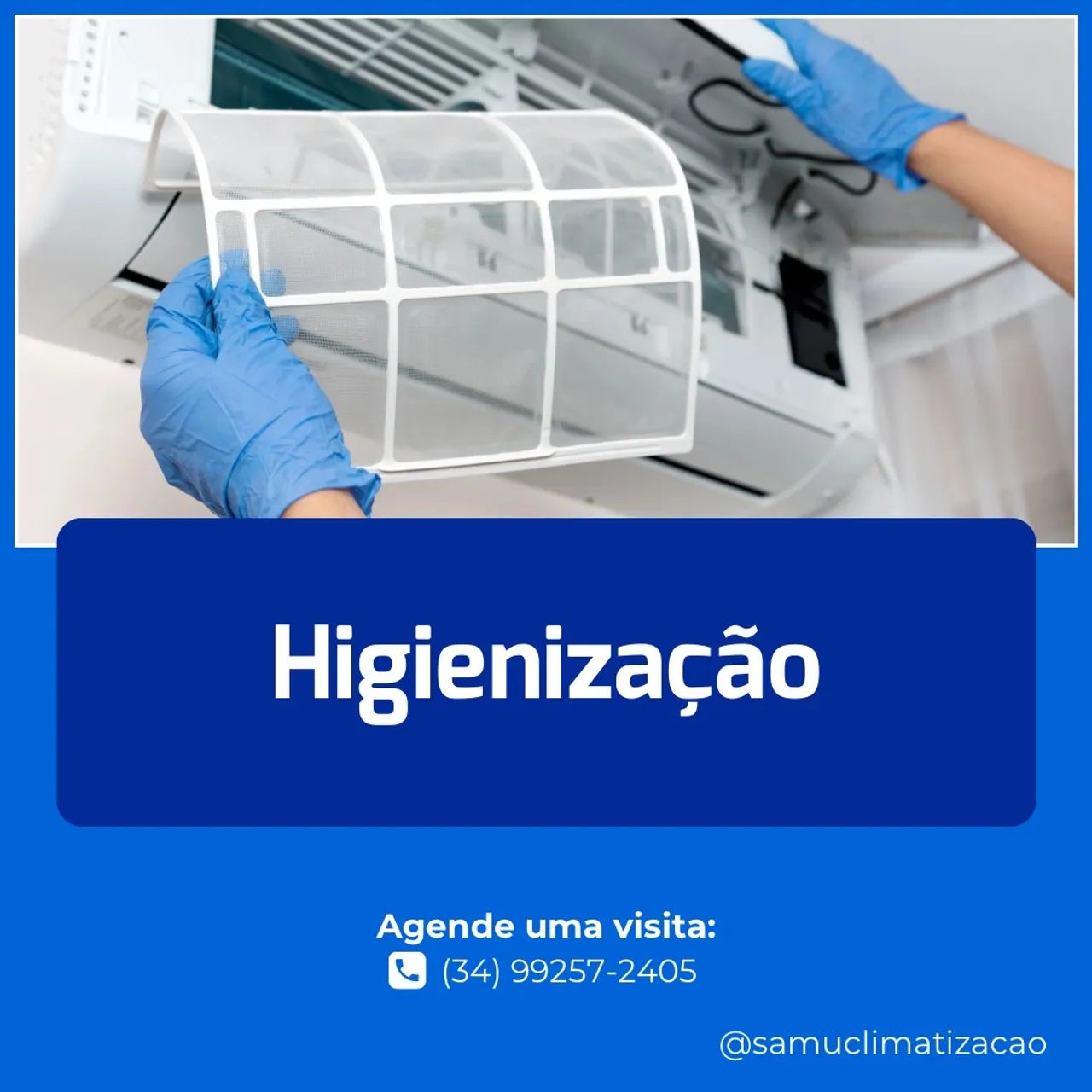 Higienização e Instalação de ar-condicionado 