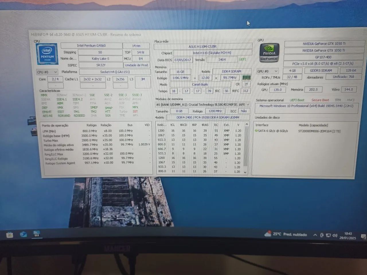 PC Gamer GTX1050TI , 16 GB ram , Intel Pentium G4560 - Foto 4