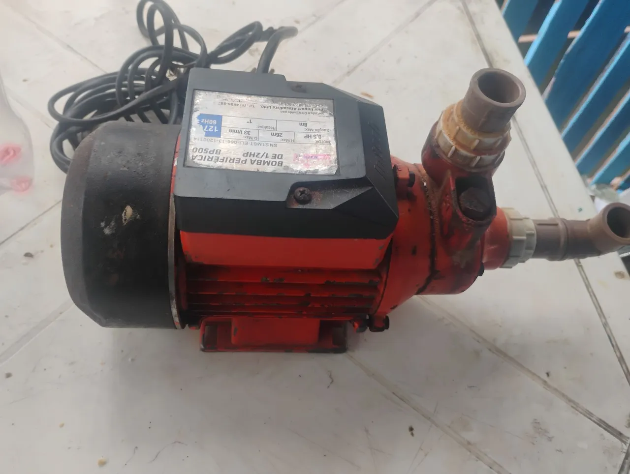 Bomba de água periférica 1/2HP