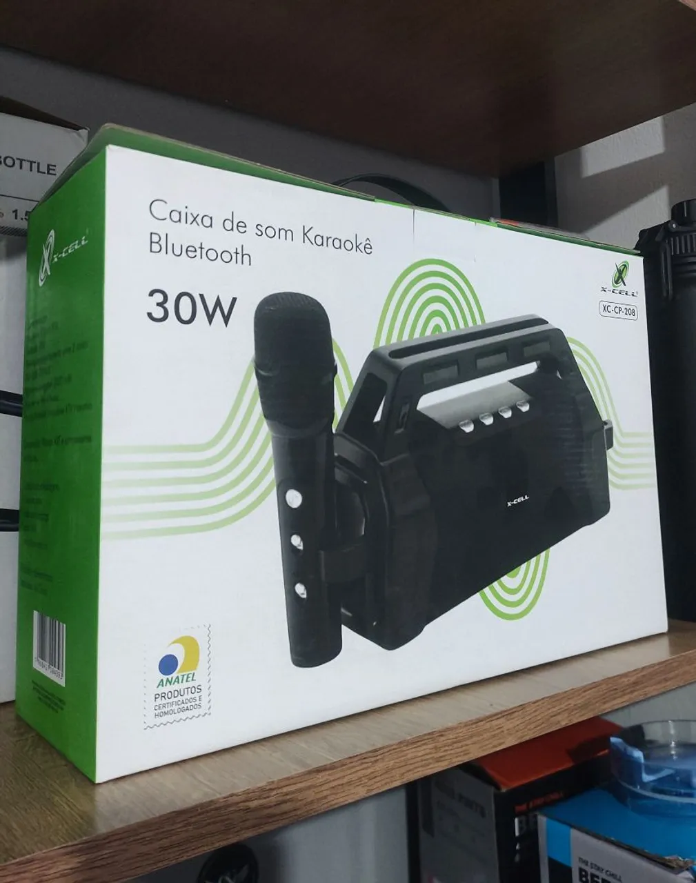 Caixa de som Karaokê Bluetooth 30W - X-Cell