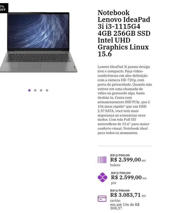 Notebook i3 11 geração  - Foto 5