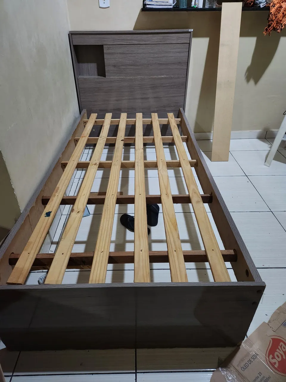 Cama Box de Solteiro com Cabeceira
