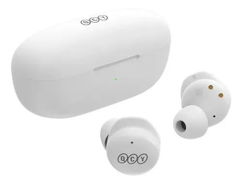 Fone Qcy T17 Bluetooth 5.1 Modo Game E Cancelamento De Ruído Cor Branco