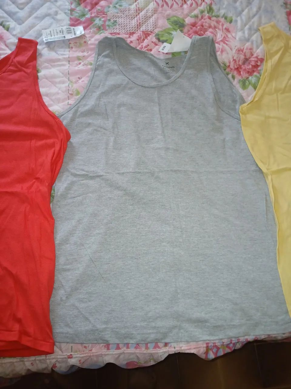 kit com 3 regatas, slim tamanho xxg - Foto 3