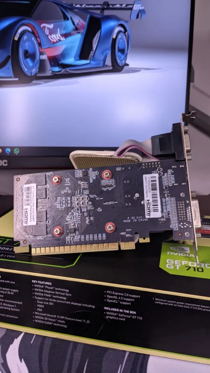 Placa de Vídeo Galax GeForce GT 710, 2GB, DDR3, 64 bits - Foto 4