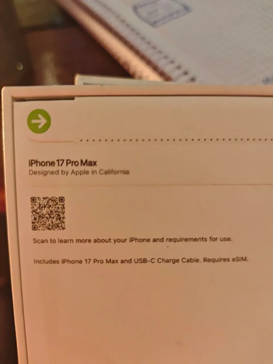 Celular iPhone novo na caixa 17 pro Max esin  - Foto 3