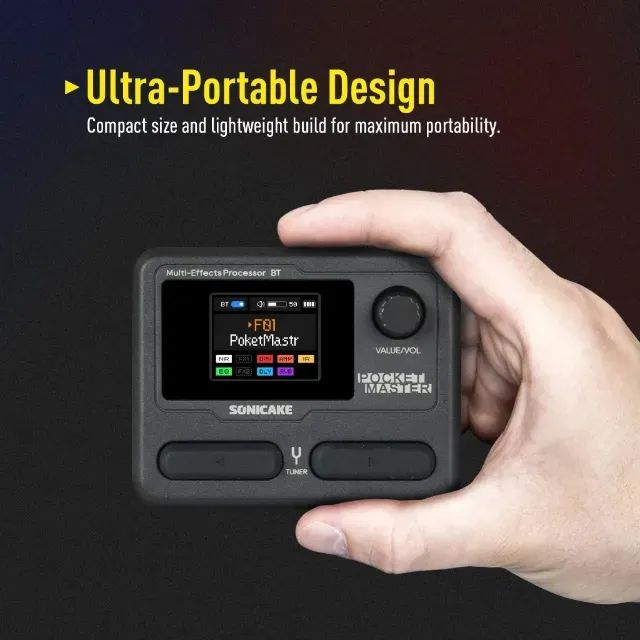 SONICAKE Pocket Master ブラック SONICAKE Pocket Master Compacto - Pedal Multiefeitos