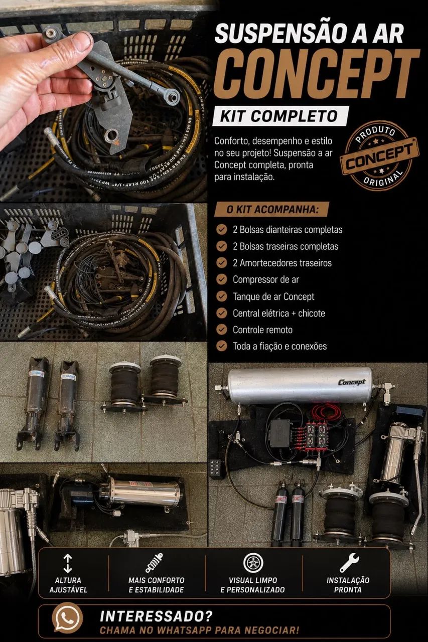 Suspensão a Ar completa ride sensor