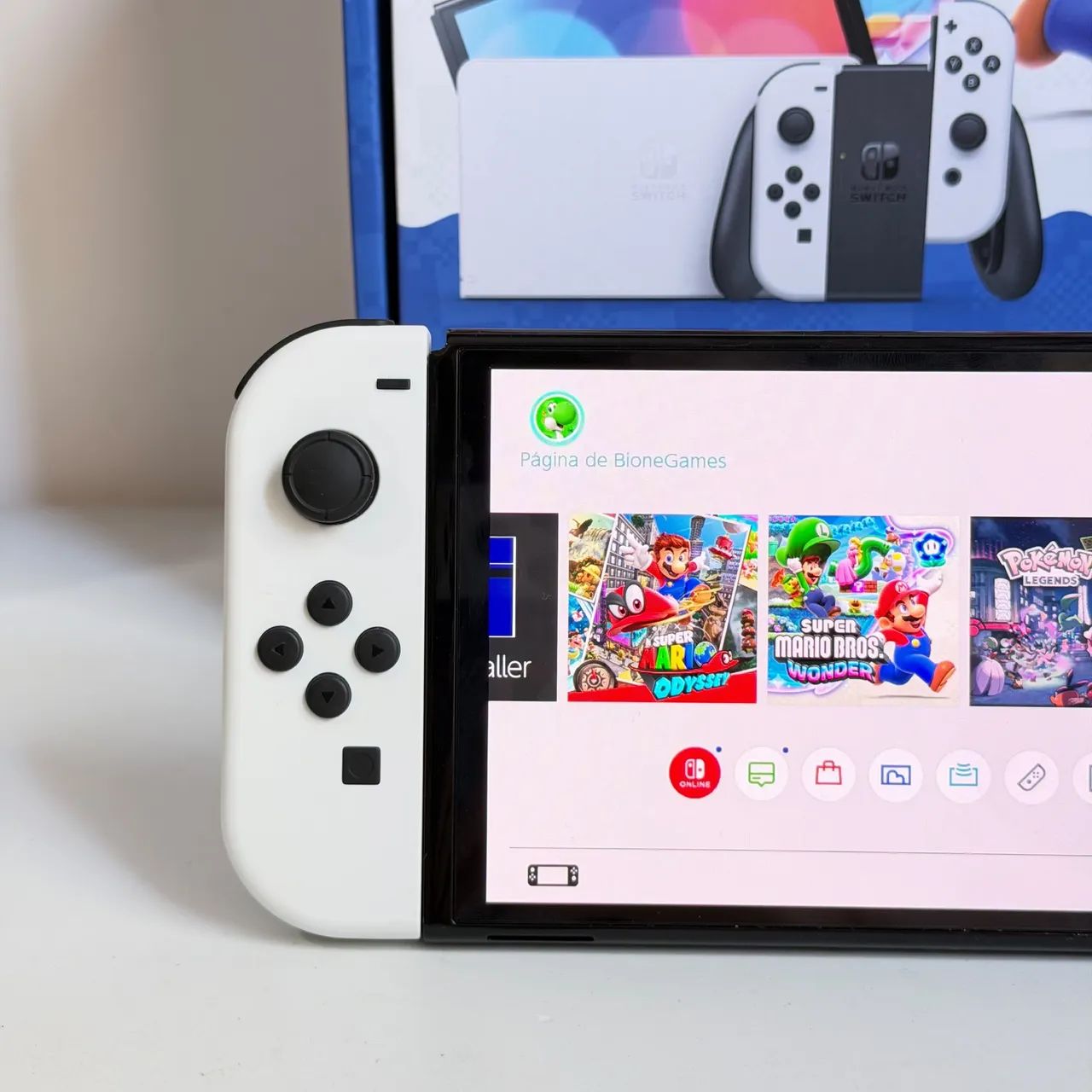Nintendo Switch Oled Desbloqueado 256Gb Usado - Foto 4