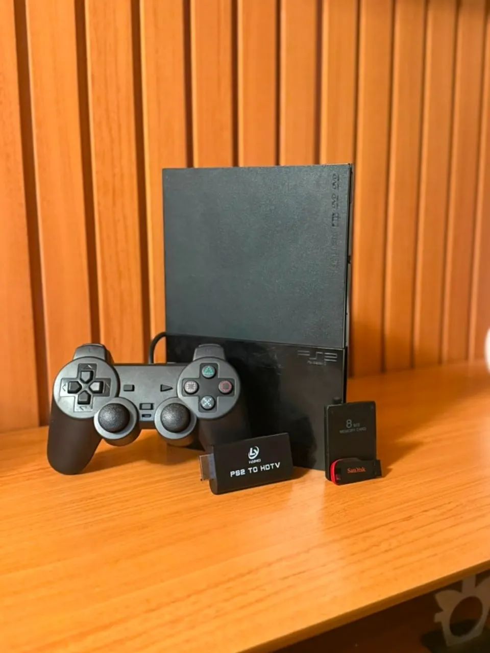 PS2 Slim com kit completo para jogar! - Foto 3