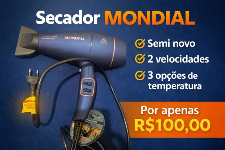 Secador de Cabelo Mondial 