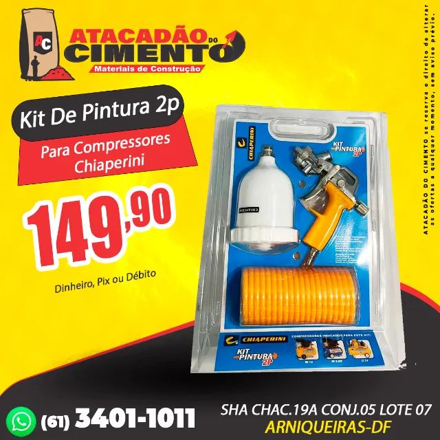 Kit De Pintura 2p Para Compressores Chiaperini
