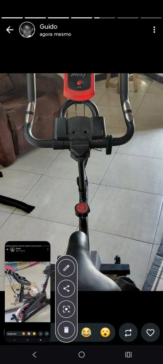 Bicicleta ergométrica nova nunca usada  - Foto 3