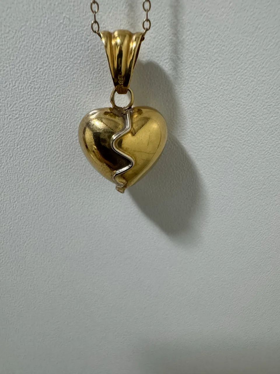 PINGENTE CORAÇÃO OURO 18 K. PESO 2,9 G - Foto 3