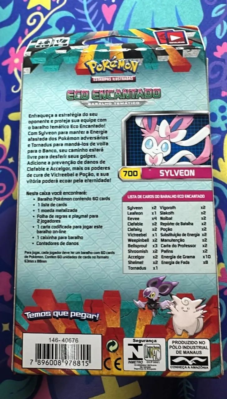 Baralho Inicial XY 3 - Punhos Furiosos - Sylveon Lacrado Pokemon TCG - Foto 3