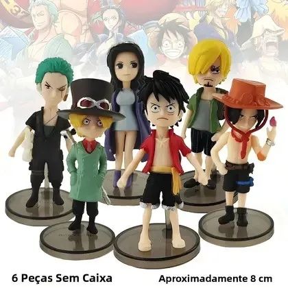 Kit 6 bonecos One Piece de pvc  - Foto 2