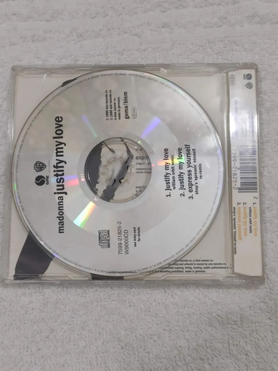 CD Single Madonna Justify My Love - Foto 3