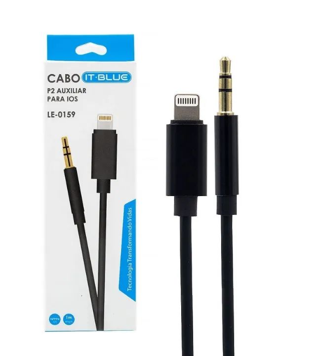 Cabo Auxiliar P2 Para Lightning iPhone It-Blue - Foto 5