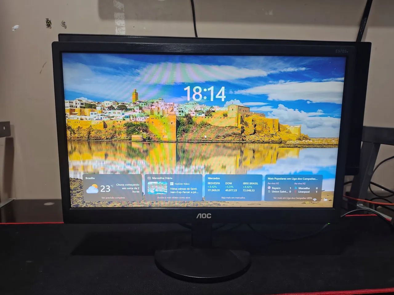 Monitor AOC LED 21.5" polegadas Full HD Widescreen 5ms  - Foto 5