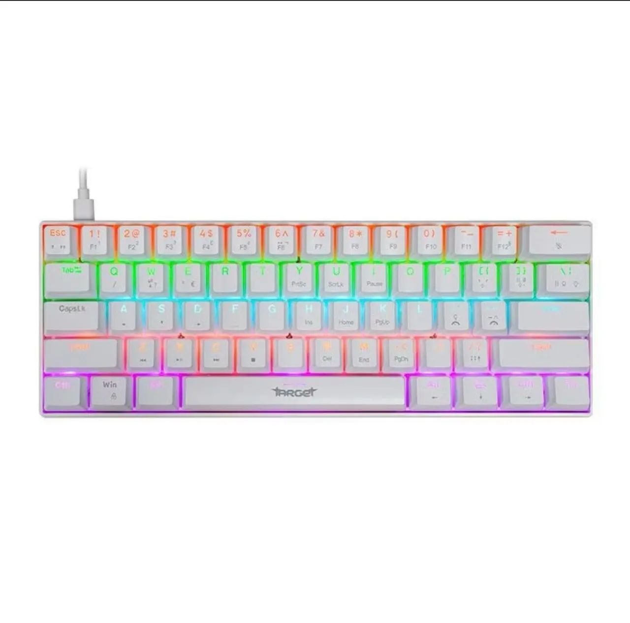 Teclado gamer Target TGT Sherman Mini Branco V2 - Foto 2