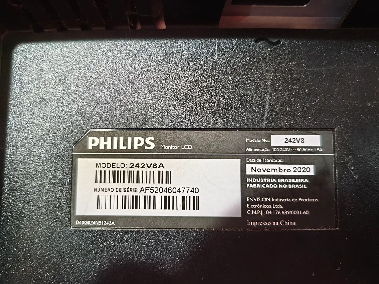 Monitor Philips 23,8" Full HD IPS 75Hz 242v8 - Foto 3