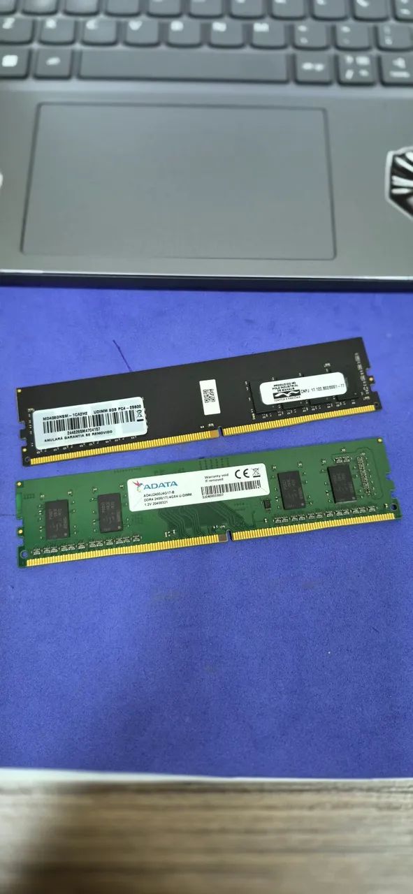 Memória DDR4 4GB e 8GB 