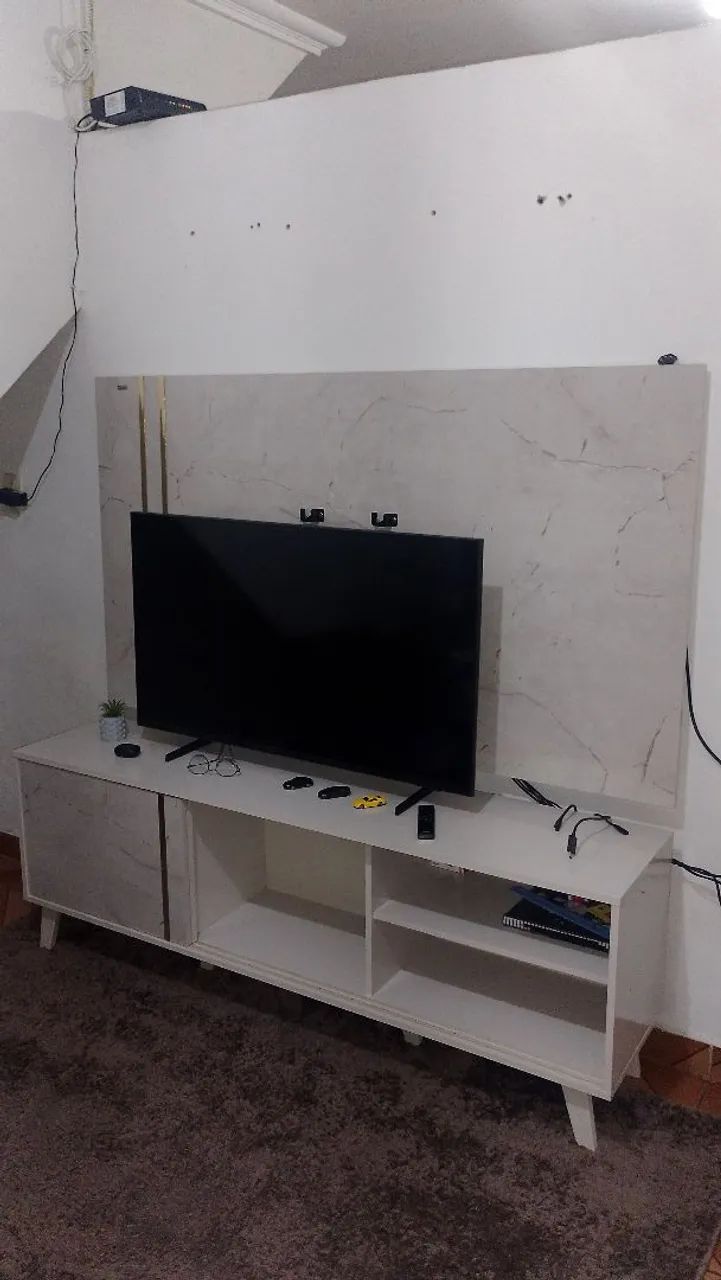 Rack + Bancada com Painel Cronos - Madetec - Foto 2
