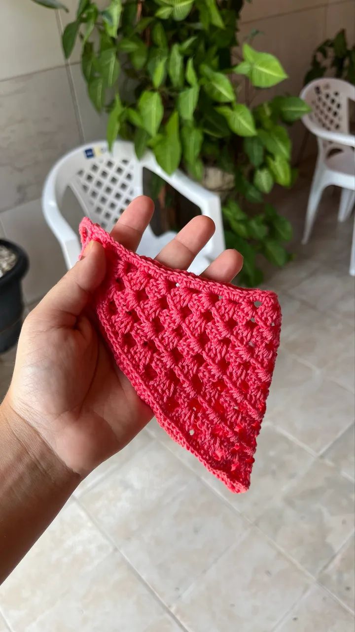Crochê bandana pet - Foto 4