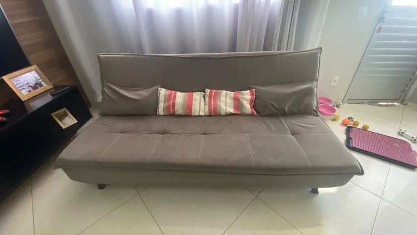 Vendo BARATO Sofá-cama para 3 pessoas em ótimo estado de conservação! - Foto 5