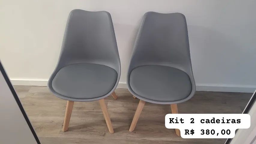Kit com 2 cadeiras