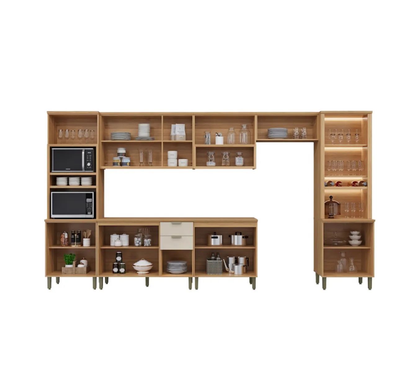 Conjunto de Cozinha Completa Modular Master MDF - Foto 4